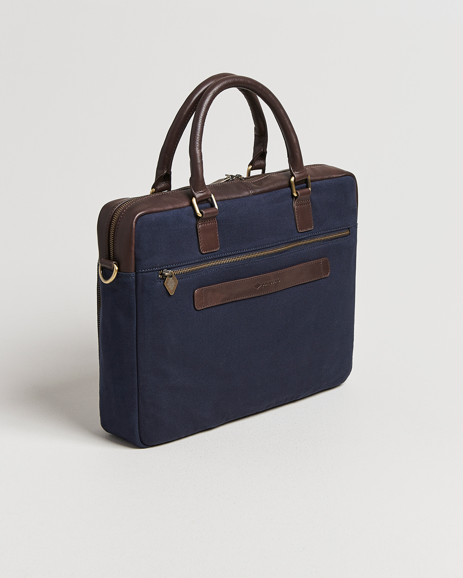 Mies | Pampeano Mensajero Canvas Briefcase Navy | Pampeano | Mensajero Canvas Briefcase Navy