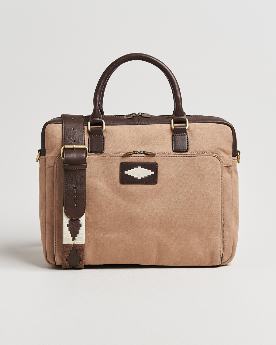 Mies | Laukut | Pampeano | Mensajero Canvas Briefcase Sand