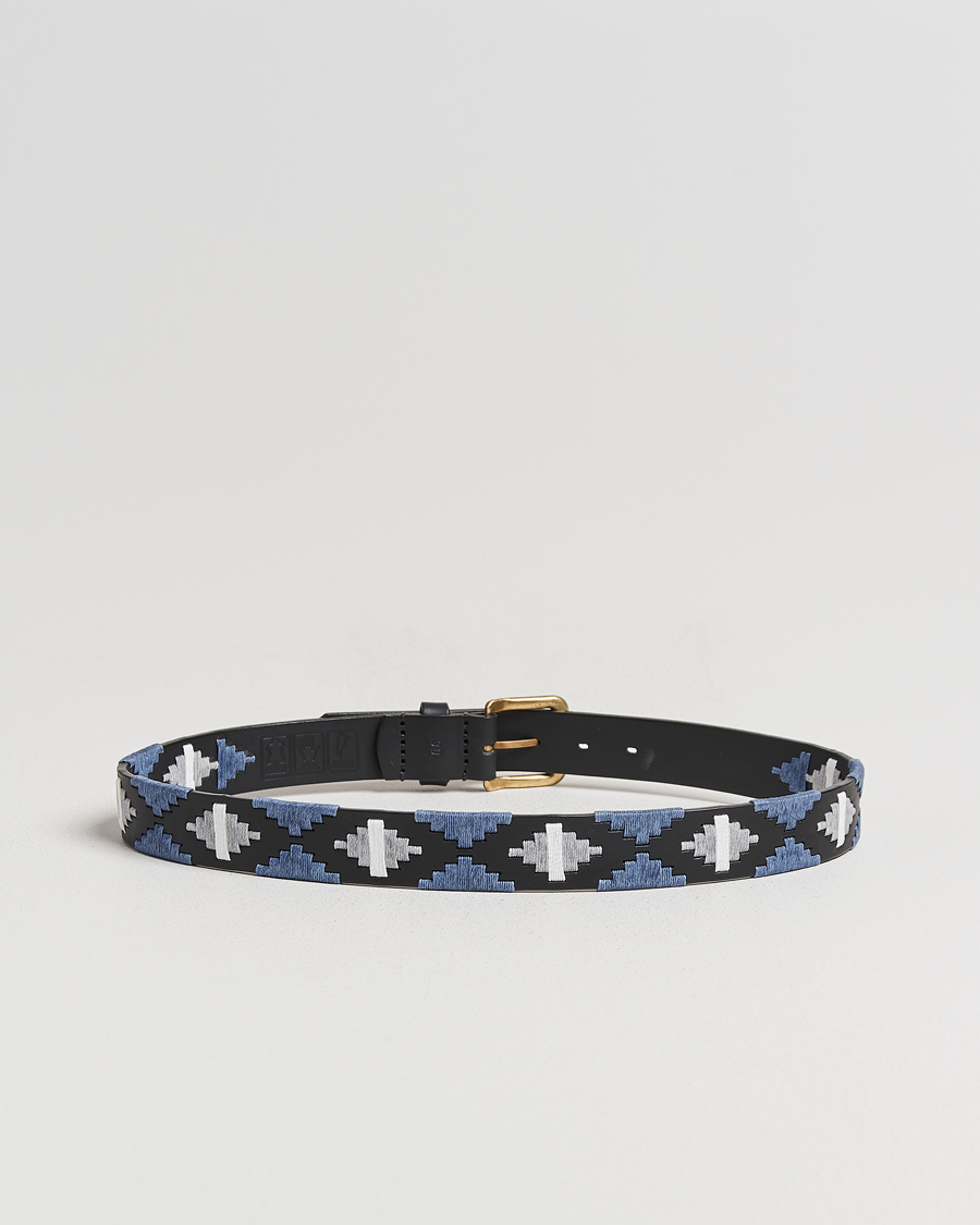 Mies | Vyöt | Pampeano | Sierra Hand Stitched Classic Leather Belt 3,5cm Black