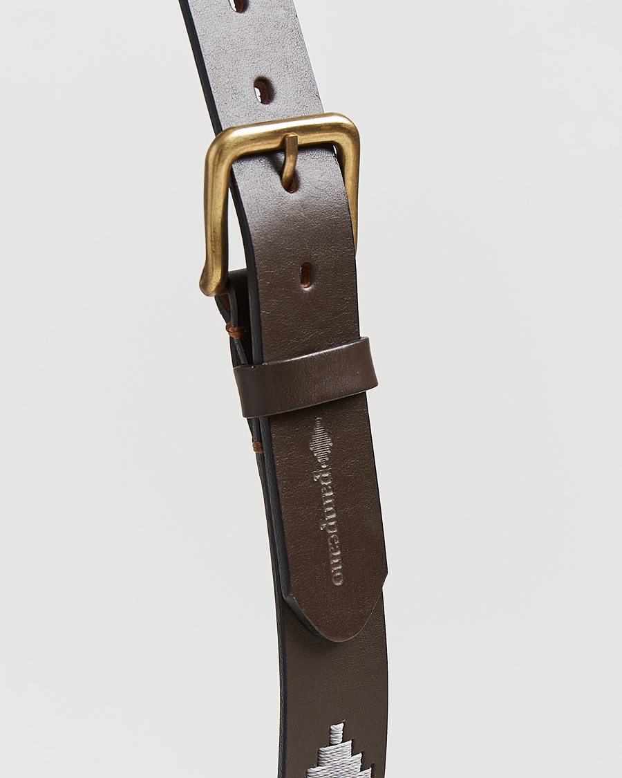 Mies | Vyöt | Pampeano | Tornado Hand Stitched Classic Leather Belt 3,5cm Brown