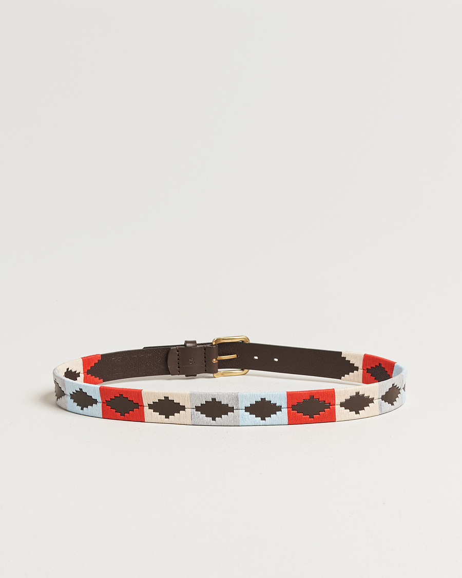 Mies | Vyöt | Pampeano | Brisa Hand Stitched Classic Leather Belt 3,5cm Multi
