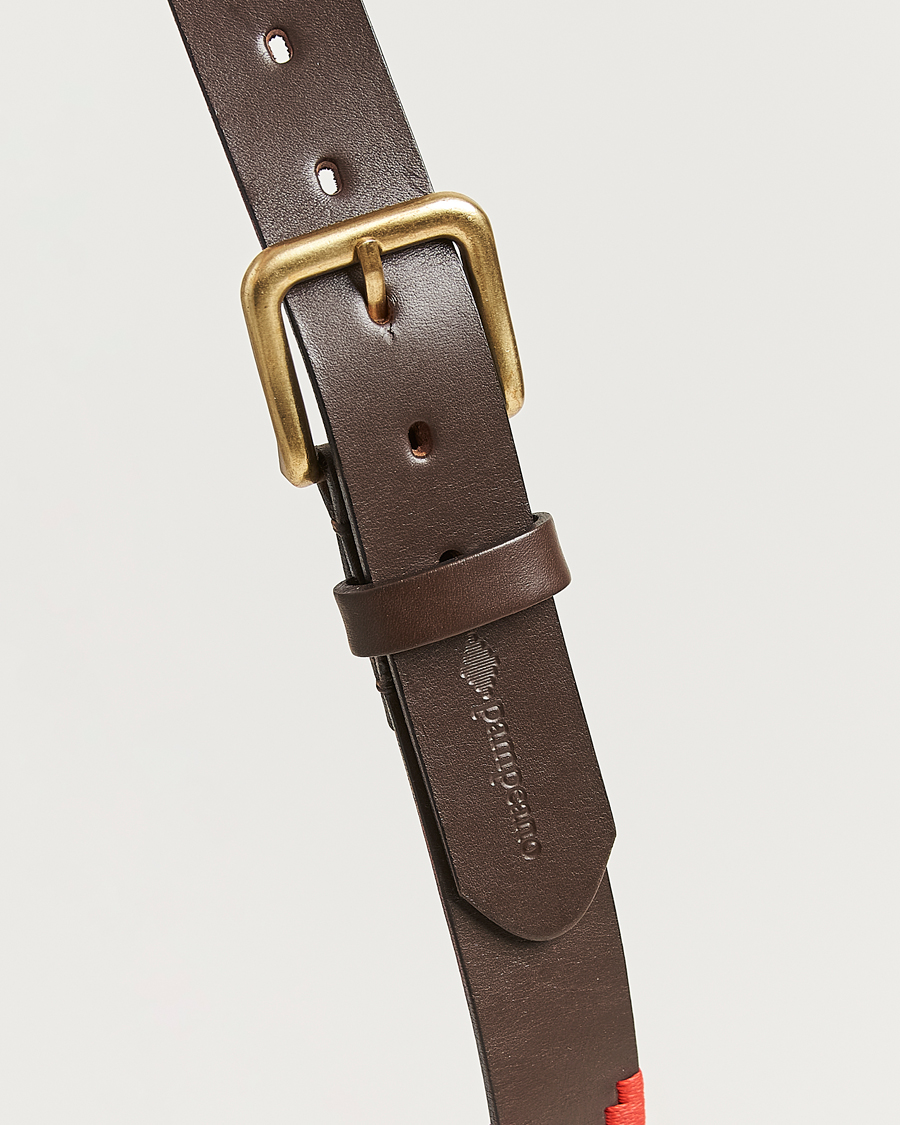 Mies | Vyöt | Pampeano | Brisa Hand Stitched Classic Leather Belt 3,5cm Multi
