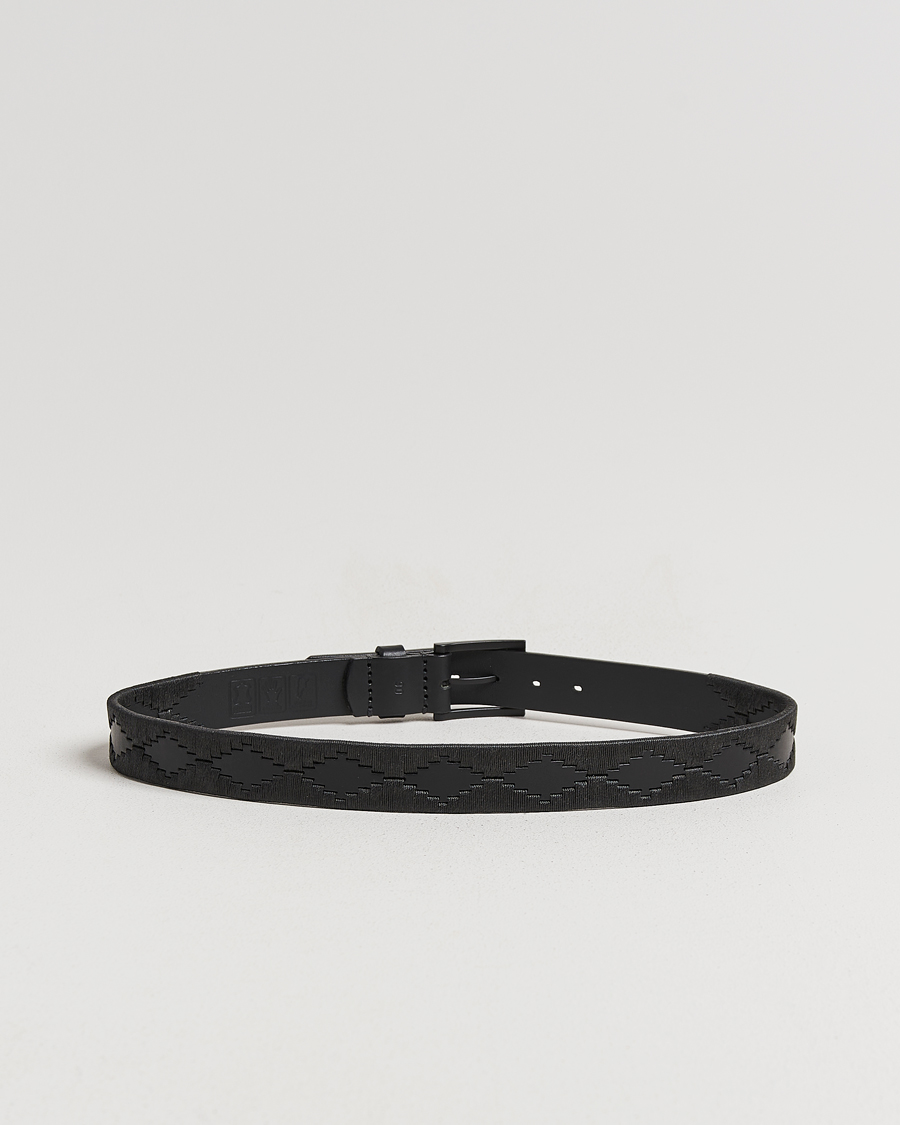 Mies | Vyöt | Pampeano | Bordado Hand Stitched Classic Leather Belt 3,5cm Black