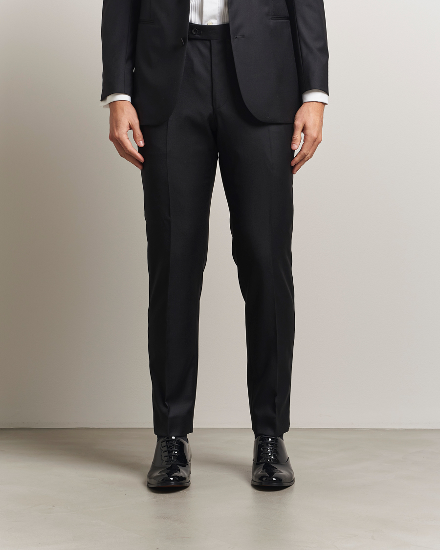 Mies | Housut | Morris | Loro Piana Tuxedo Trousers Black