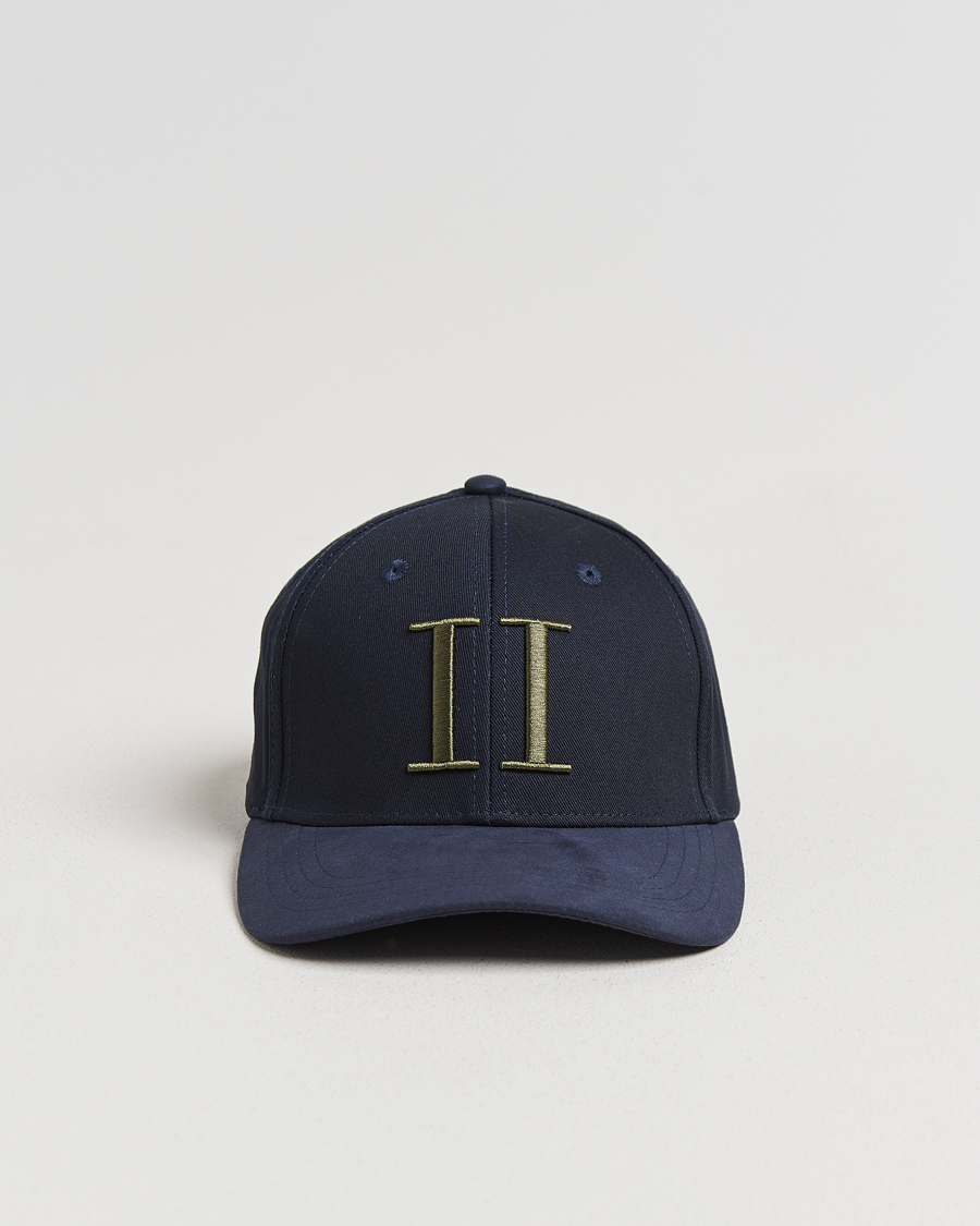 Mies | Päähineet | LES DEUX | Baseball Cap Suede II Dark Navy Blue