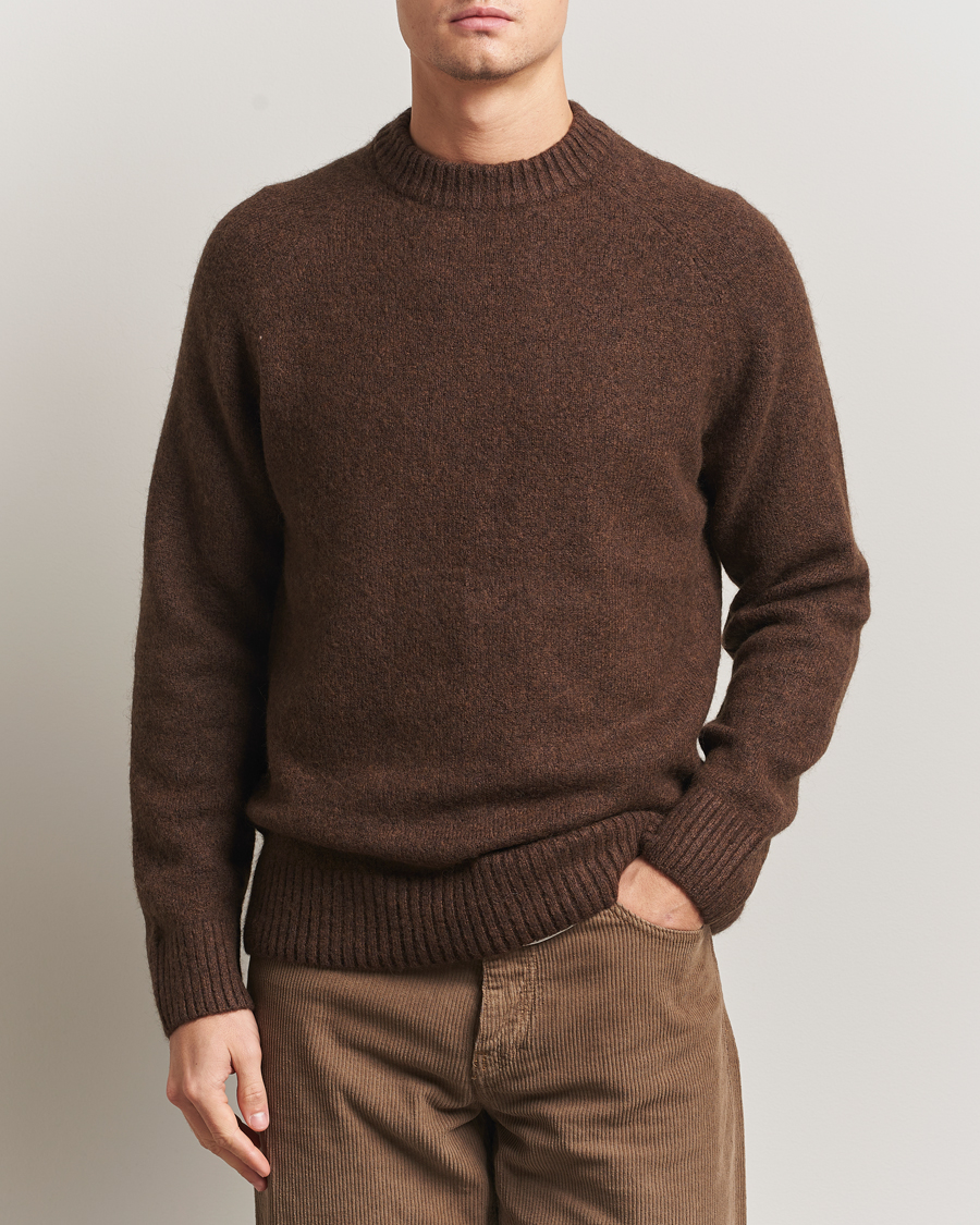 Mies | Puserot | LES DEUX | Gilbert Crew Neck Knit Slate Brown