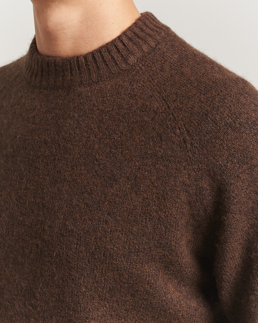 Mies | Puserot | LES DEUX | Gilbert Crew Neck Knit Slate Brown