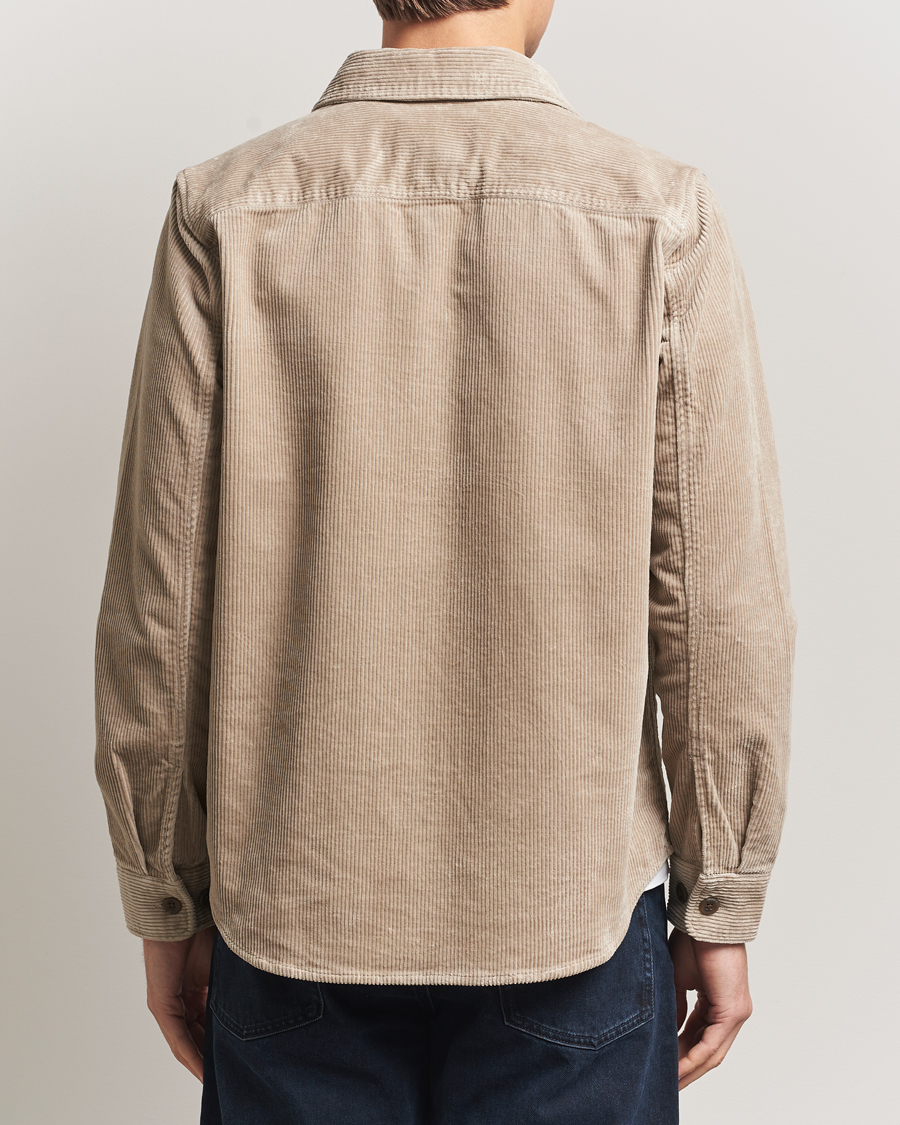 Mies | Kauluspaidat | LES DEUX | Kody Corduroy Overshirt Light Sand