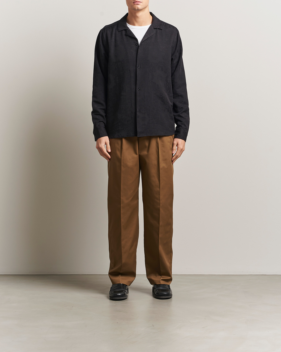 Mies | Kauluspaidat | LES DEUX | Jasper Jaquard Shirt Black