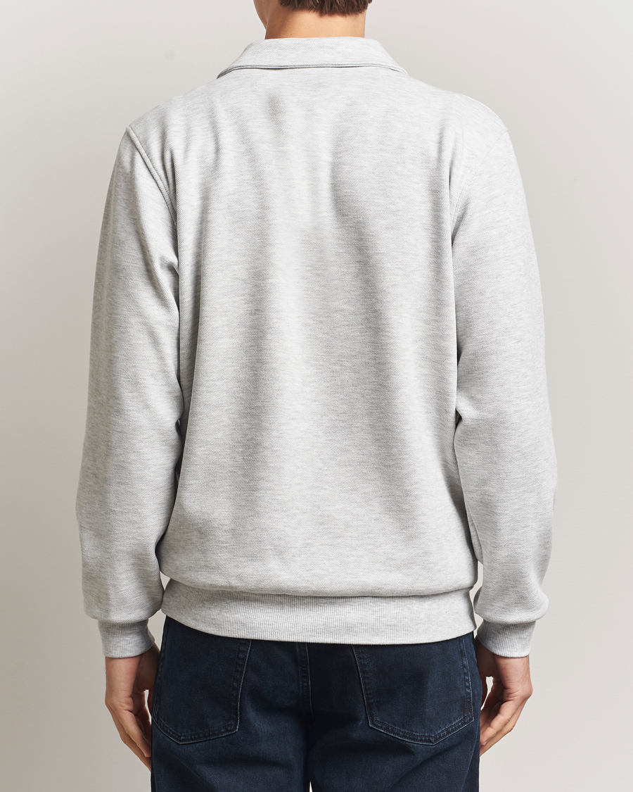 Mies | Puserot | LES DEUX | Ben Polo Pique Sweatshirt Snow Melange