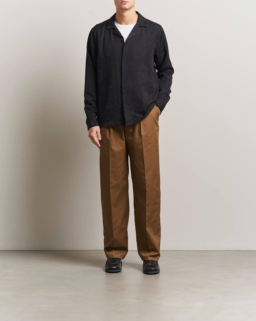 Mies | Housut | LES DEUX | Reece Pleated Heavy Twill Pant Dark Sand