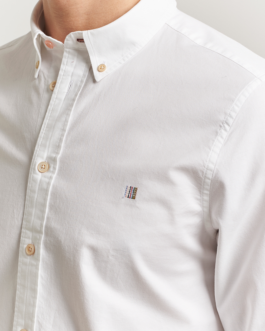 Mies | Kauluspaidat | PS Paul Smith | Tailored Fit Embroidered Oxford Shirt White
