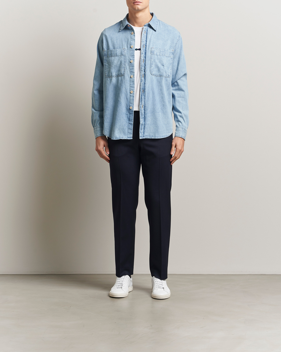 Mies | Kauluspaidat | PS Paul Smith | Casual Fit Denim Shirt Washed Blue
