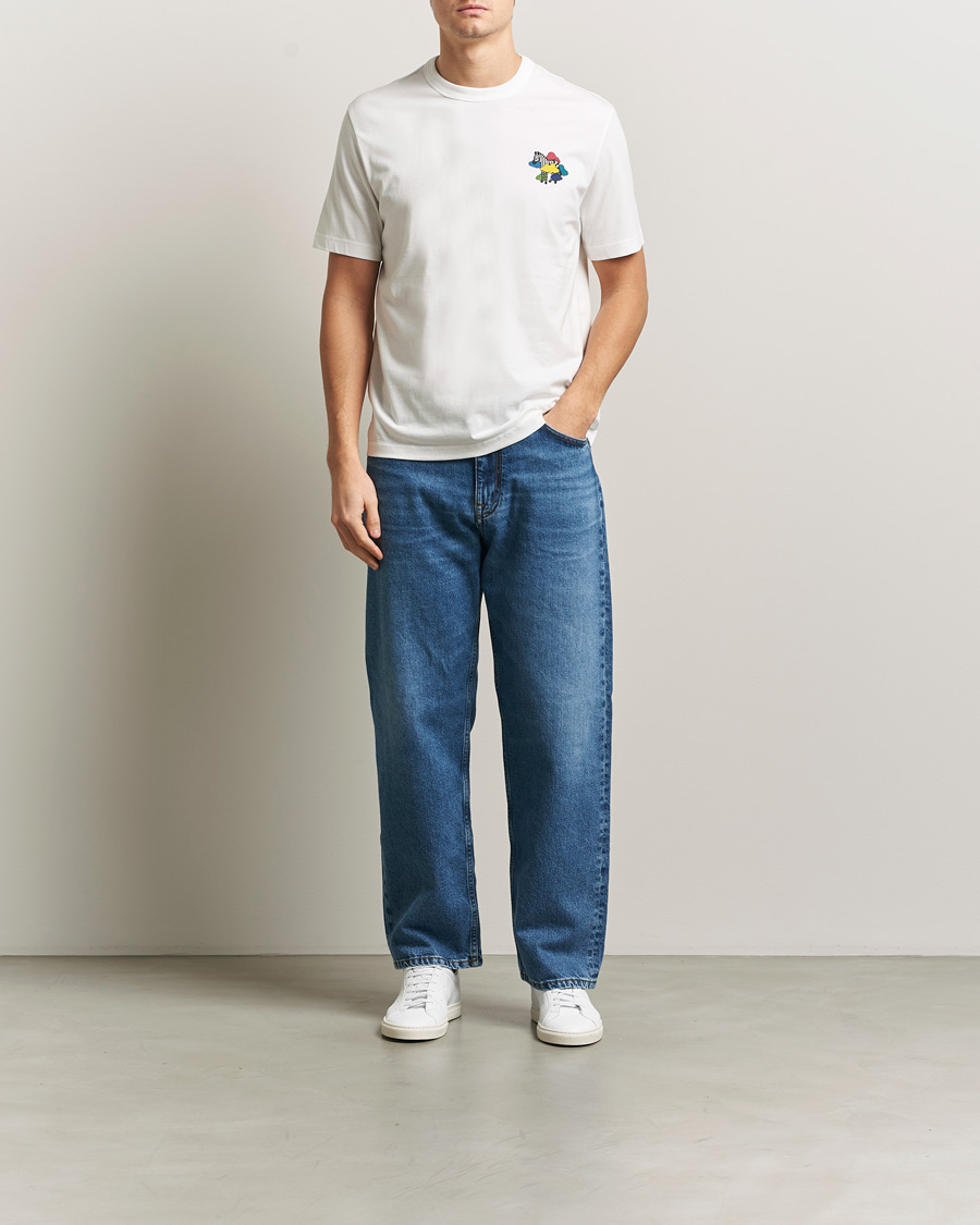 Mies | T-paidat | PS Paul Smith | Cloud Zebra Printed T-Shirt White