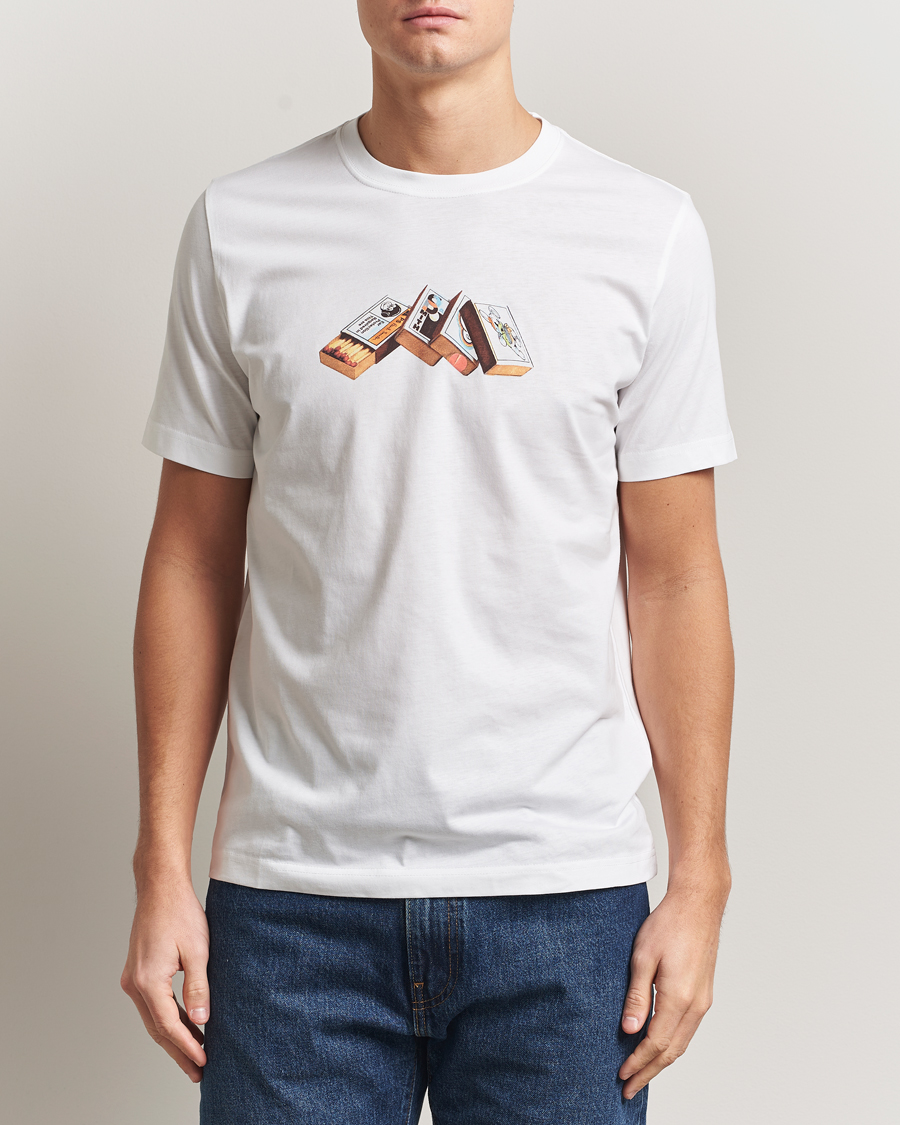 Mies | T-paidat | PS Paul Smith | Matchboxes Printed T-Shirt White