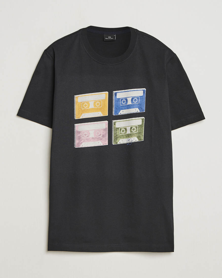 Mies | T-paidat | PS Paul Smith | Tapes Printed T-Shirt Black