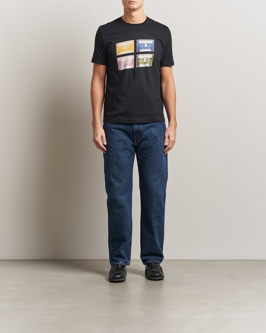 Mies | T-paidat | PS Paul Smith | Tapes Printed T-Shirt Black