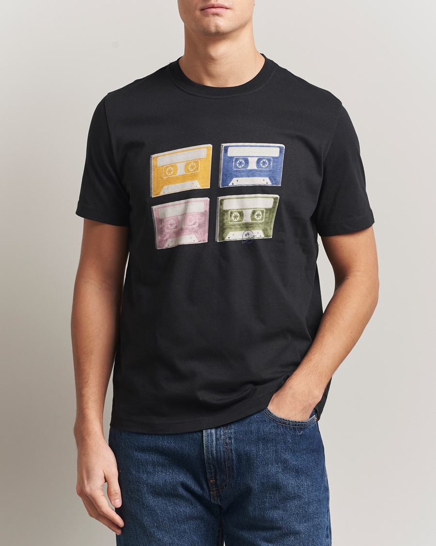 Mies | T-paidat | PS Paul Smith | Tapes Printed T-Shirt Black