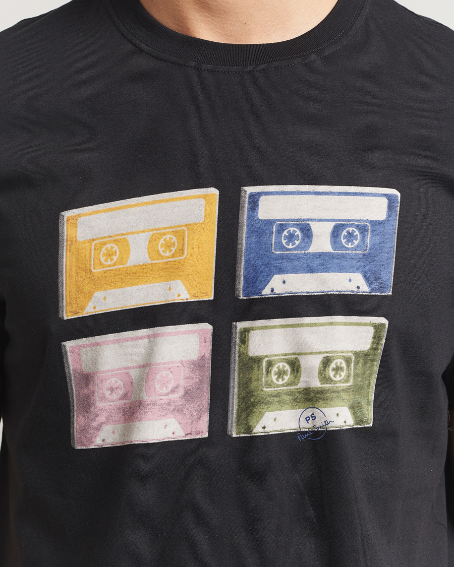Mies | T-paidat | PS Paul Smith | Tapes Printed T-Shirt Black