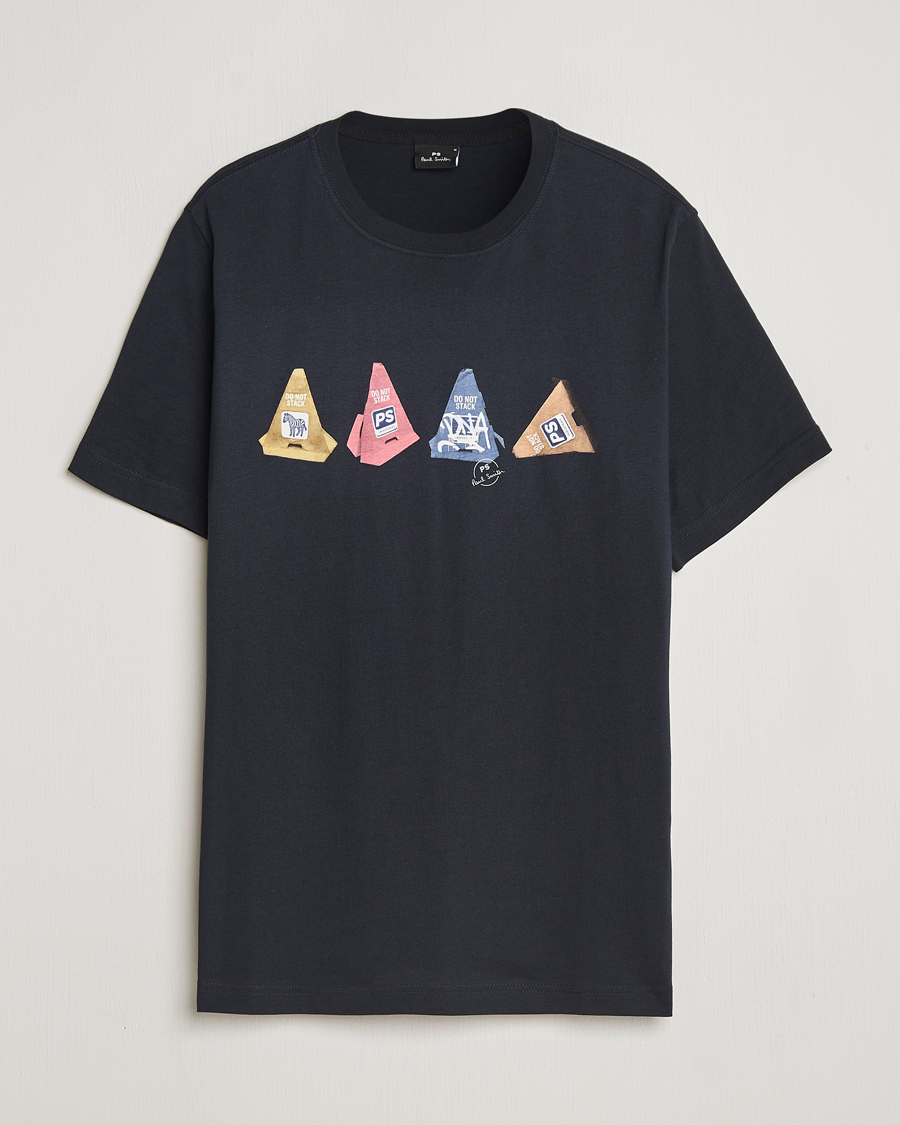 Mies | T-paidat | PS Paul Smith | Cones Printed T-Shirt Navy