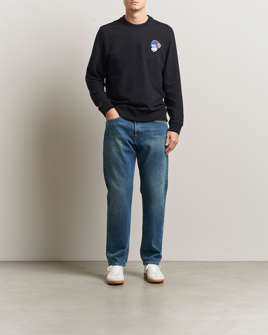 Mies | Puserot | PS Paul Smith | Monkey Headphone Printed Sweatshirt Black