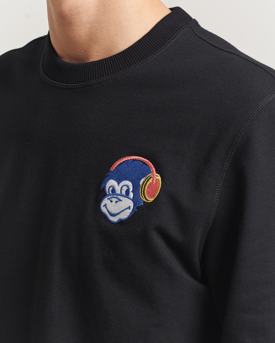 Mies | Puserot | PS Paul Smith | Monkey Headphone Printed Sweatshirt Black