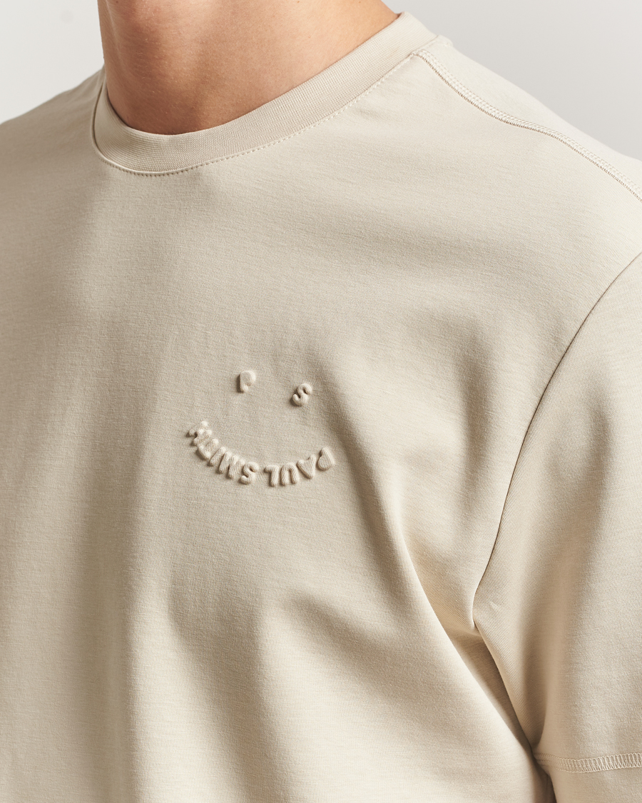 Mies | T-paidat | PS Paul Smith | Casual Fit Happy T-Shirt Ecru