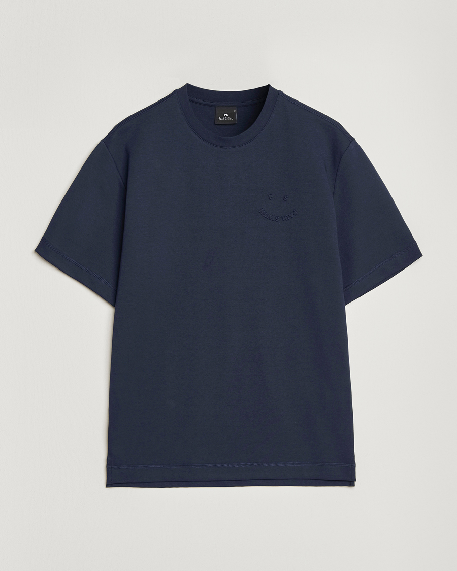 Mies | T-paidat | PS Paul Smith | Casual Fit Happy T-Shirt Navy