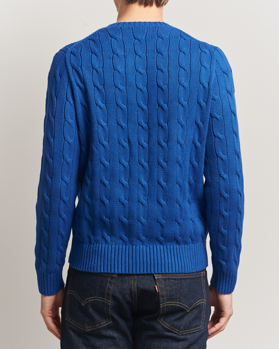 Mies | Puserot | Polo Ralph Lauren | Cotton Cable Flag Sweater Sapphire Star