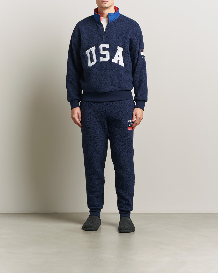 Mies | Puserot | Polo Ralph Lauren | Polar Half Zip USA Fleece Refined Navy