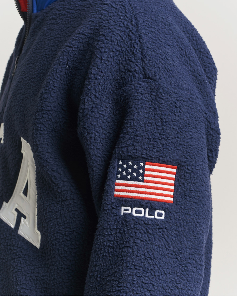 Mies | Puserot | Polo Ralph Lauren | Polar Half Zip USA Fleece Refined Navy