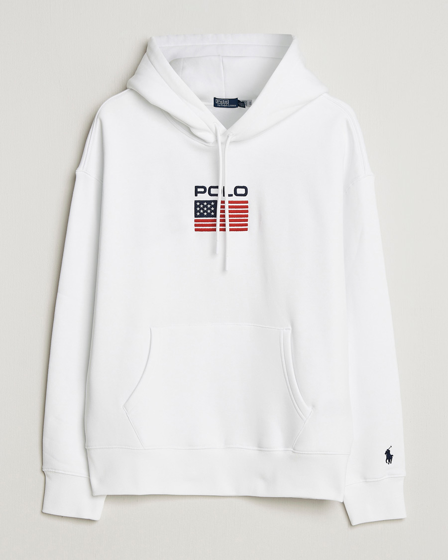 Mies | Puserot | Polo Ralph Lauren | USA Hoodie White