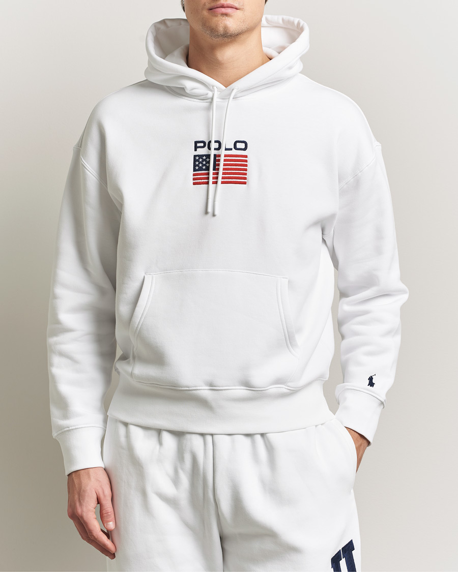 Mies | Puserot | Polo Ralph Lauren | USA Hoodie White