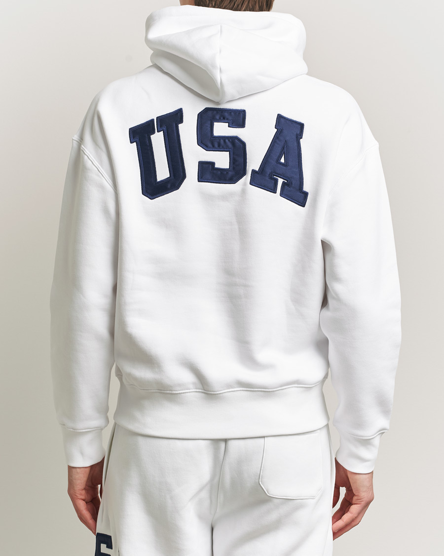 Mies | Puserot | Polo Ralph Lauren | USA Hoodie White