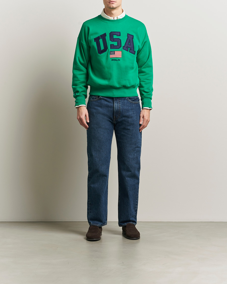 Mies | Puserot | Polo Ralph Lauren | USA Sweatshirt Billiard Green