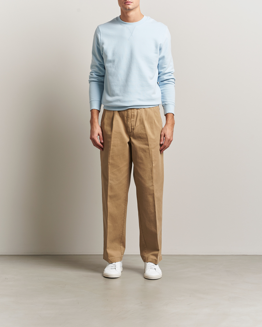 Mies | Puserot | Sunspel | Loopback Sweatshirt Frost Blue