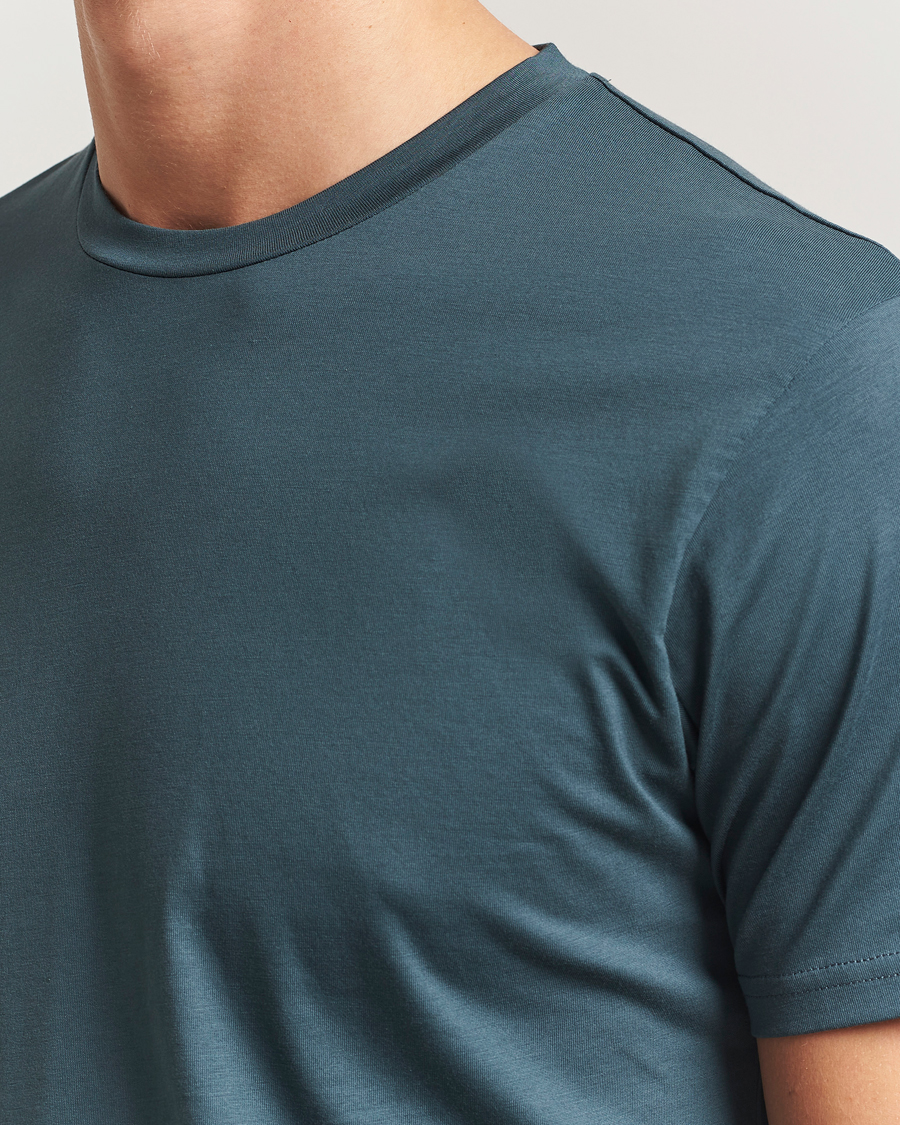 Mies | T-paidat | Sunspel | Riviera Midweight T-Shirt Dark Petrol