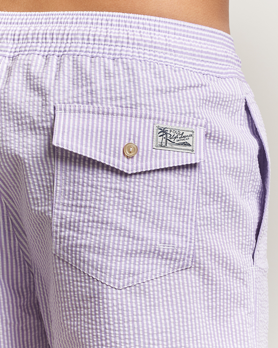Mies | Uimahousut | Polo Ralph Lauren | Traveler Mid Trunk Seersucker Sky Levander