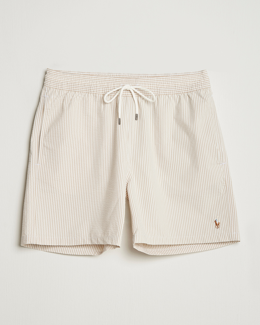 Mies | Uimahousut | Polo Ralph Lauren | Traveler Mid Trunk Seersucker Coastal Beige