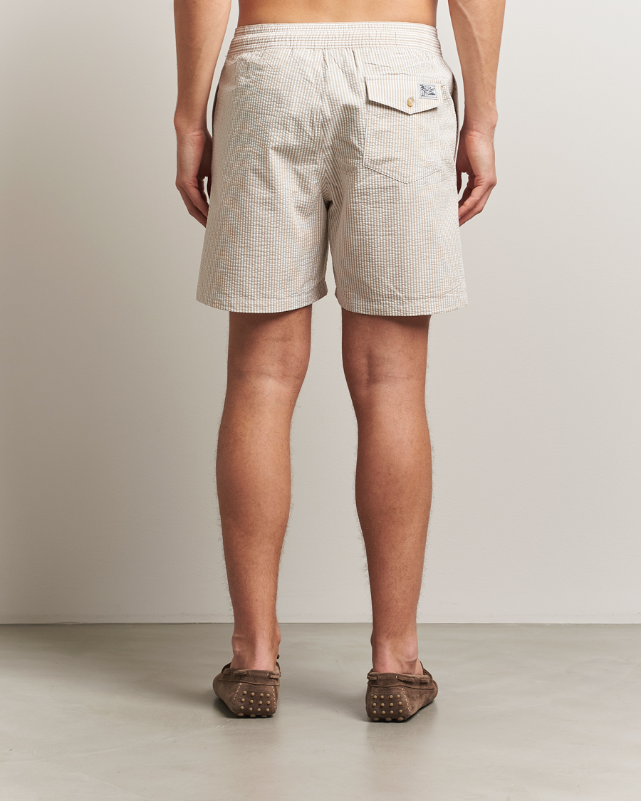 Mies | Uimahousut | Polo Ralph Lauren | Traveler Mid Trunk Seersucker Coastal Beige