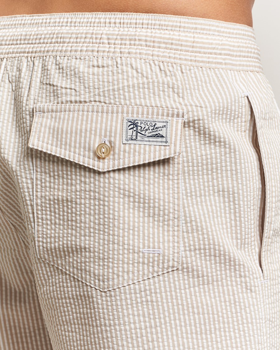 Mies | Uimahousut | Polo Ralph Lauren | Traveler Mid Trunk Seersucker Coastal Beige