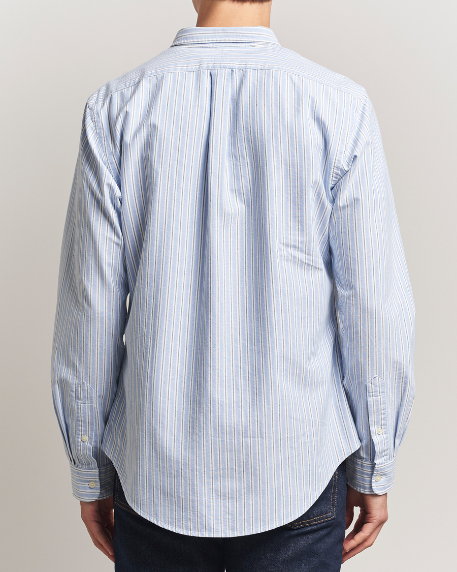 Mies | Kauluspaidat | Polo Ralph Lauren | Slim Fit Oxford Striped Shirt Light Blue/White