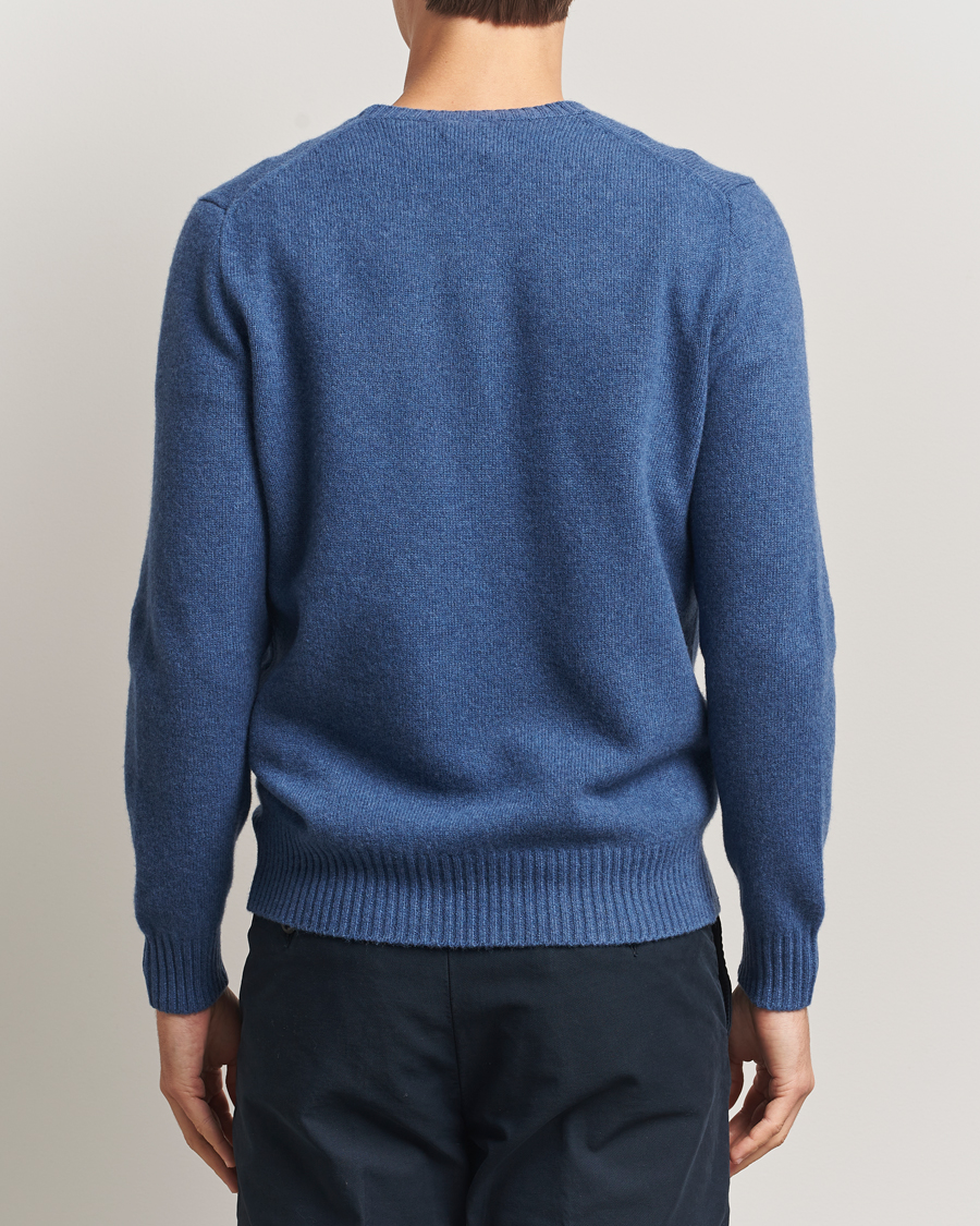 Mies | Puserot | Polo Ralph Lauren | Wool/Cashmere Crew Neck Seasalt Blue Heather