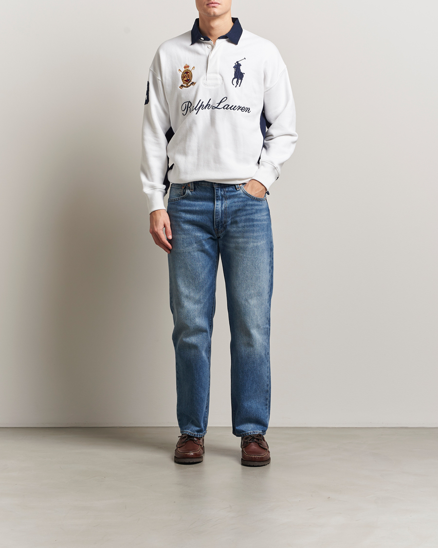 Mies | Puserot | Polo Ralph Lauren | Big Pony Rugby Sweater White