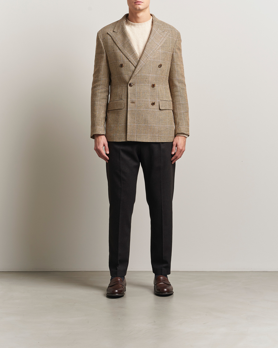 Mies | Pikkutakit | Polo Ralph Lauren | DB Wool Prince of Wales Blazer Sand/Brown