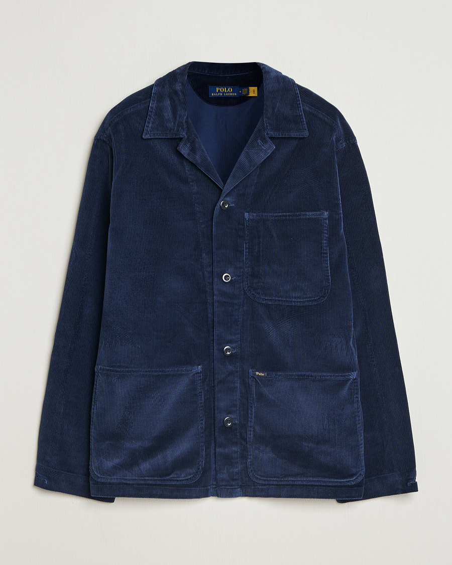Mies | Kauluspaidat | Polo Ralph Lauren | Corduroy 10W Overshirt Newport Navy