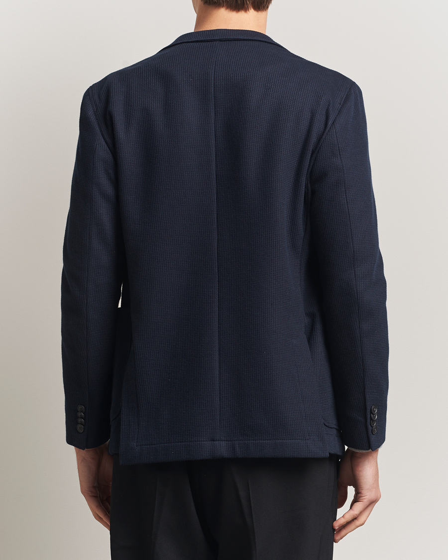 Mies | Pikkutakit | BOSS BLACK | Hanry Jersey Double Breasted Blazer Dark Blue