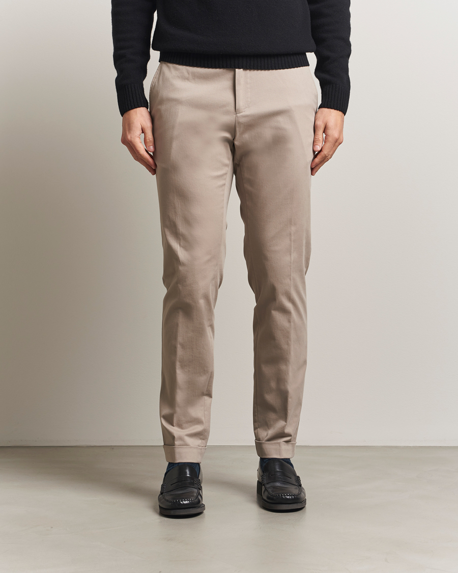 Mies | Housut | BOSS BLACK | Genius Cotton Trousers Beige