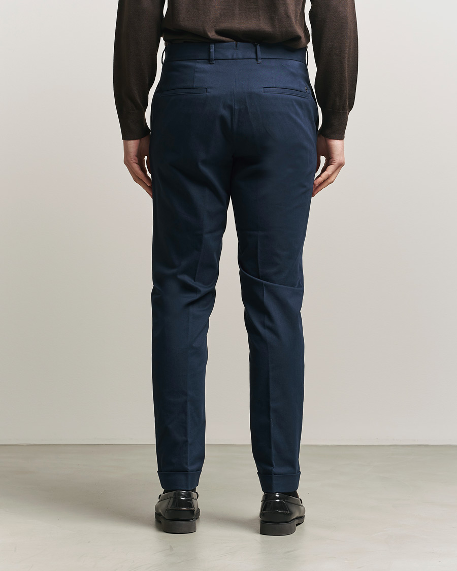 Mies | Housut | BOSS BLACK | Genius Cotton Trousers Dark Blue
