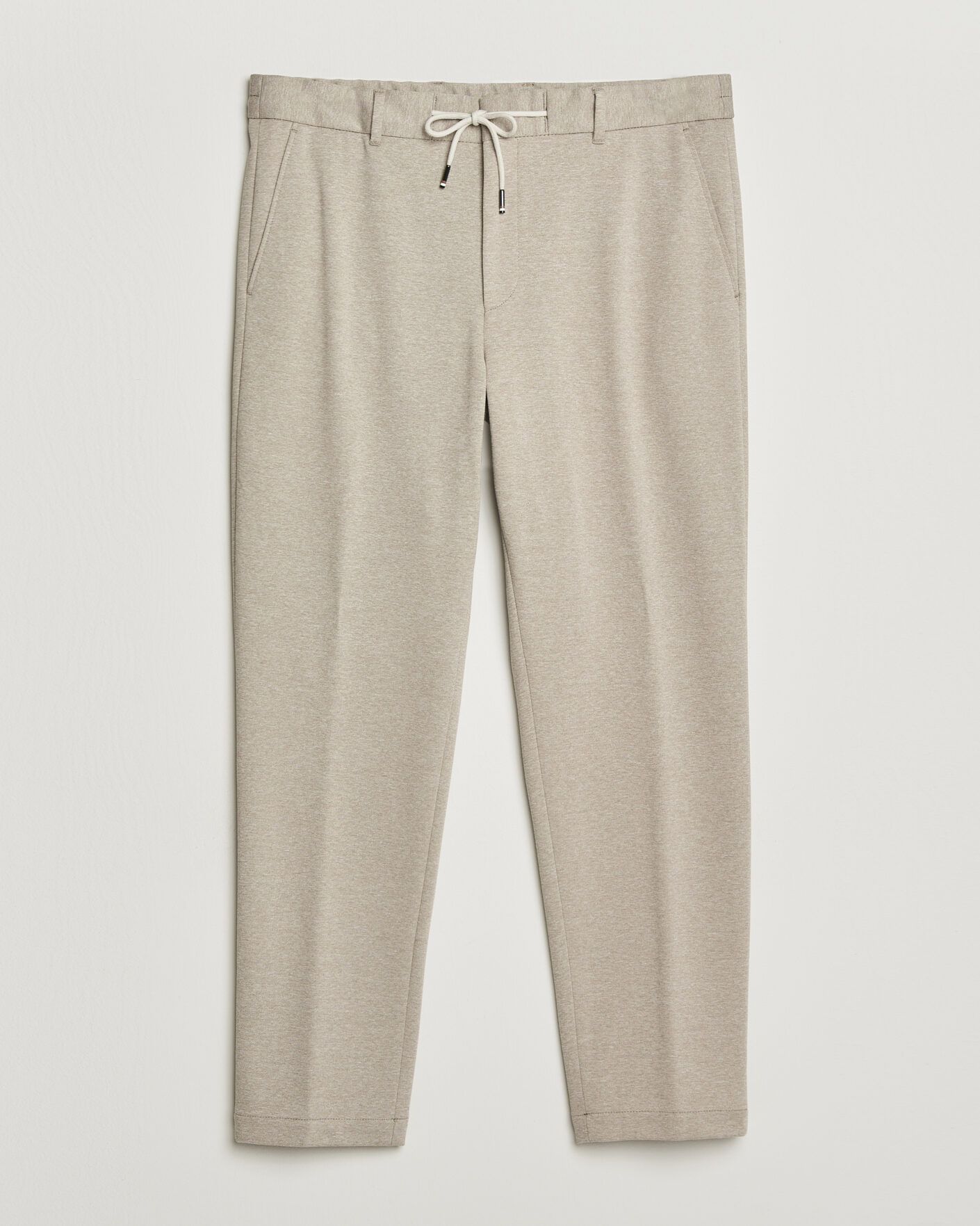 Mies | Housut | BOSS BLACK | Perin Jersey Drawstring Trousers Dark Beige